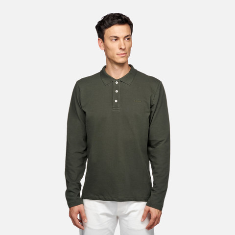 polo shirt POLO MAN Light climbing ivy - image number 1 | GEOX