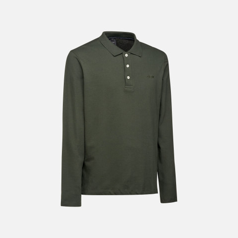 polo shirt POLO MAN Light climbing ivy - image number 2 | GEOX