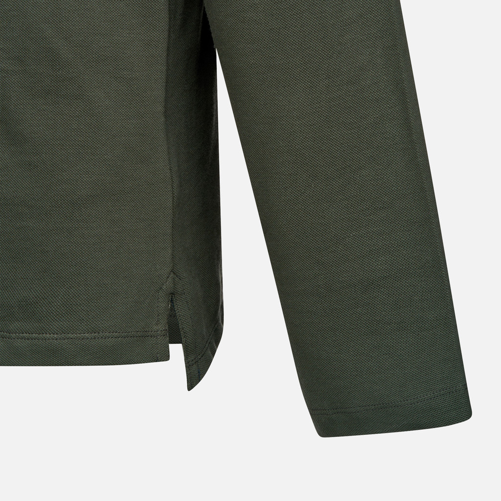 polo shirt POLO MAN Light climbing ivy - image number 7 | GEOX