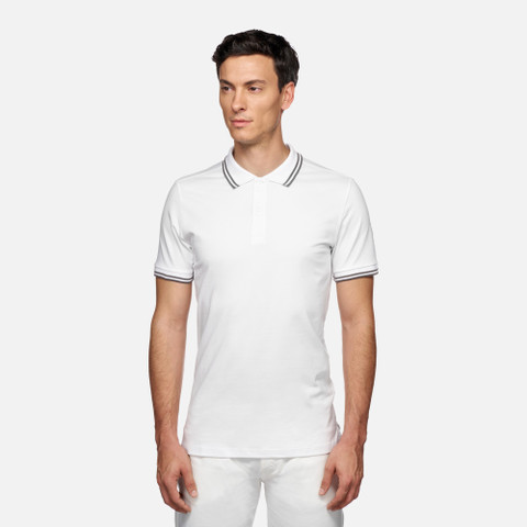 polo shirt POLO MAN White - image number 1 | GEOX