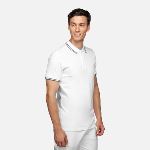 polo shirt POLO MAN White - image number 3 | GEOX
