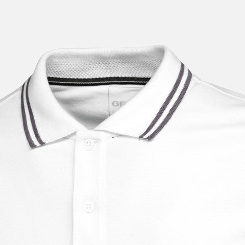 polo shirt POLO MAN White - image number 7 | GEOX