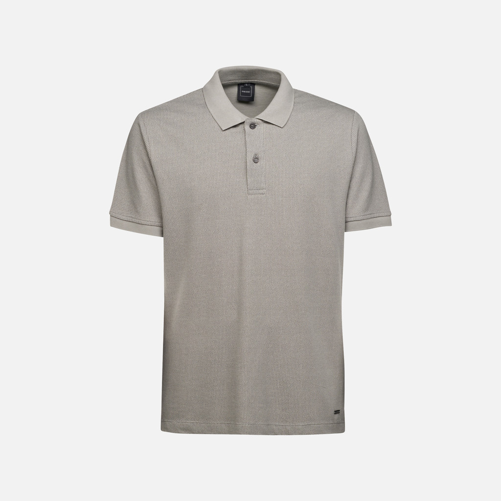 Polo shirt POLO MAN Flint grey/Smoke pearl - image number 0 | GEOX