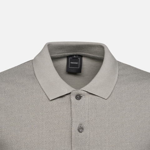 Polo shirt POLO MAN Flint grey/Smoke pearl - image number 7 | GEOX