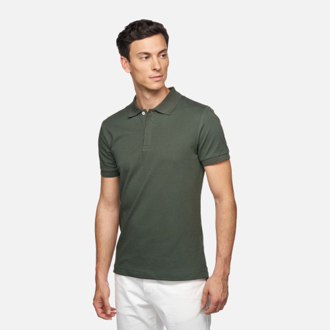 polo shirt POLO MAN Light climbing ivy - image number 3 | GEOX