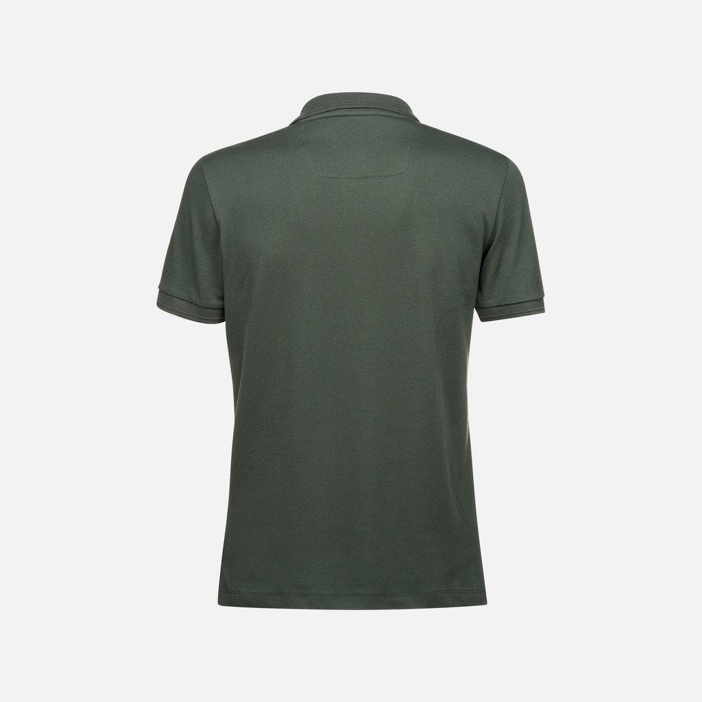 polo shirt POLO MAN Light climbing ivy - image number 4 | GEOX