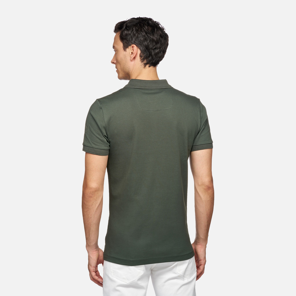 polo shirt POLO MAN Light climbing ivy - image number 5 | GEOX