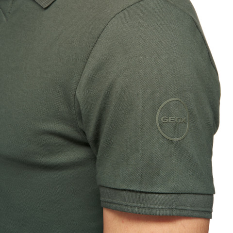 polo shirt POLO MAN Light climbing ivy - image number 8 | GEOX