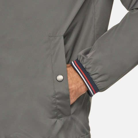 short parka JHARROD MAN Light climbing ivy/Sky Captain/White/Red - image number 8 | GEOX