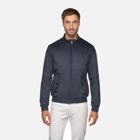 Bomber jacket BLAINEY MAN Sky captain - image number 1 | GEOX