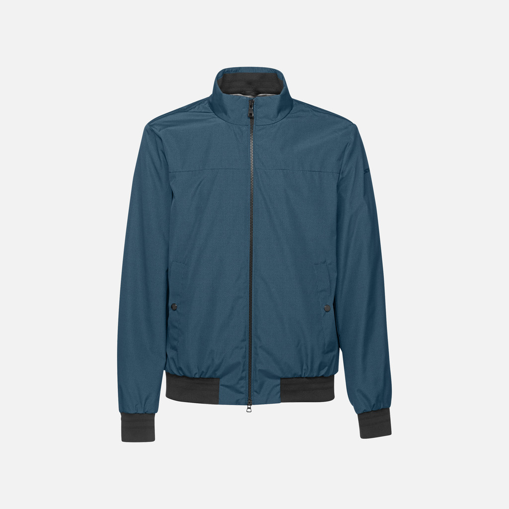 Bomber jacket VINCIT MAN Black/Blue nights - image number 0 | GEOX