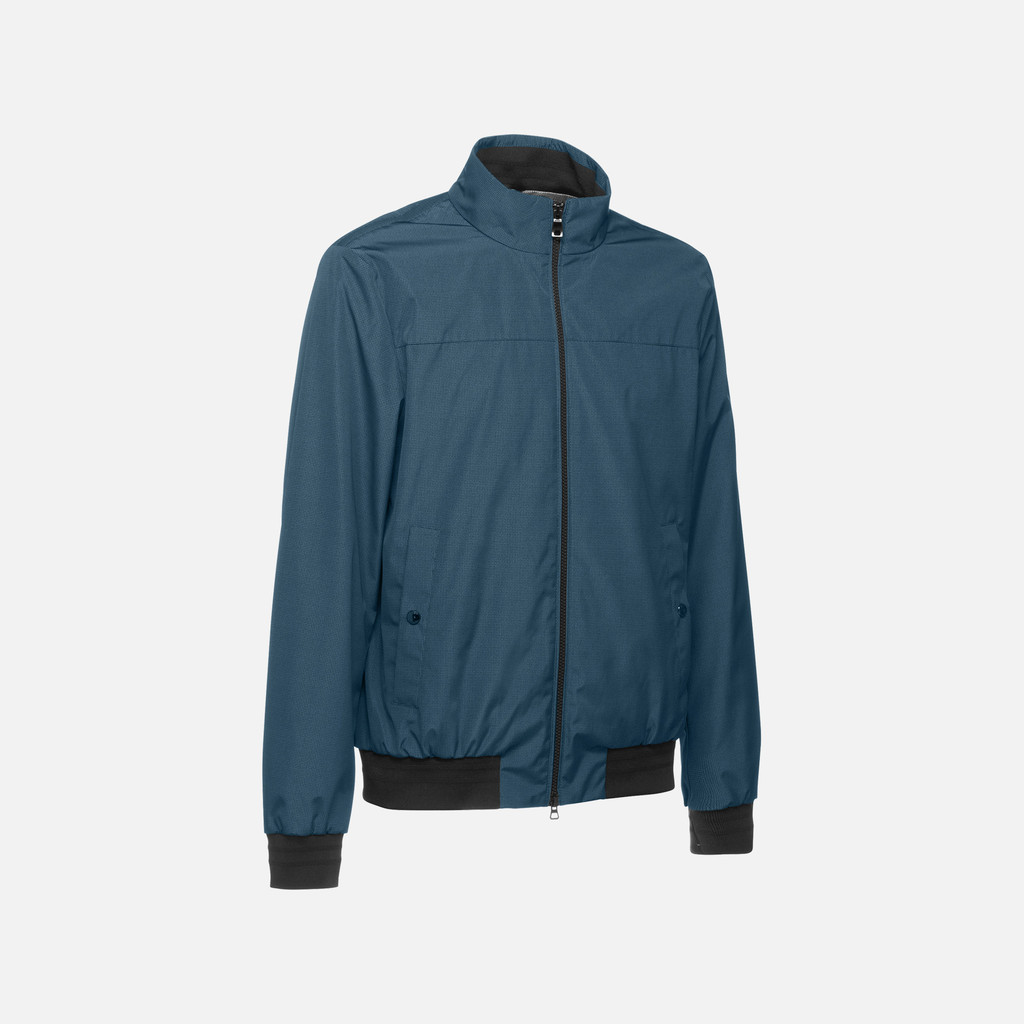 Bomber jacket VINCIT MAN Black/Blue nights - image number 2 | GEOX