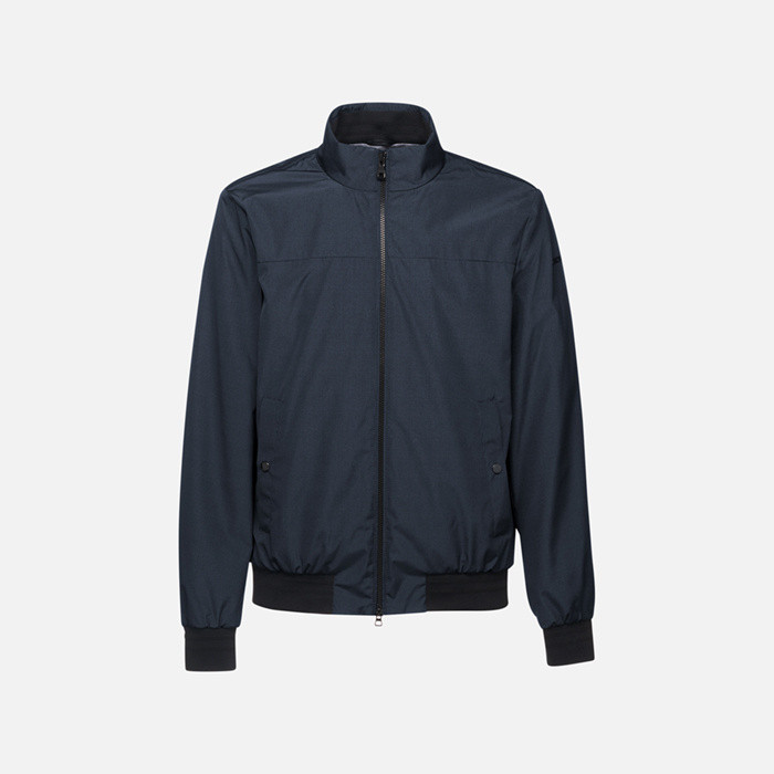 Bomber jacket VINCIT MAN Black/Blue nights | GEOX