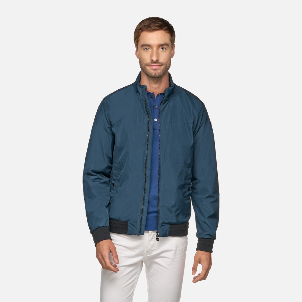 Bomber jacket VINCIT MAN Black/Blue nights - image number 3 | GEOX