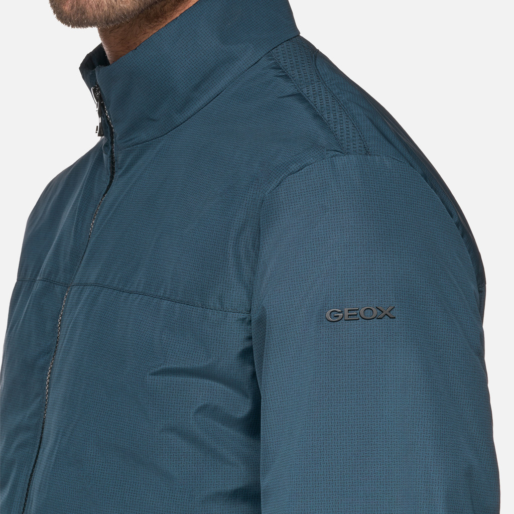 Bomber jacket VINCIT MAN Black/Blue nights - image number 8 | GEOX