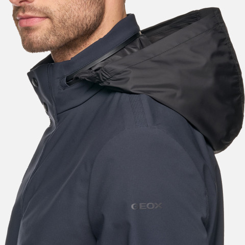 Wind-breaker jacket AVERY MAN Sky captain - image number 8 | GEOX
