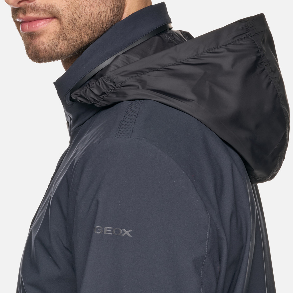 Wind-breaker jacket AVERY MAN Sky captain - image number 8 | GEOX