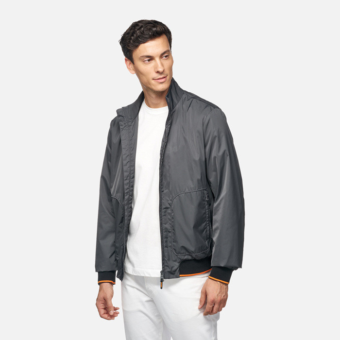 Bomber jacket SNAKE 2.0 MAN Anthracite | GEOX