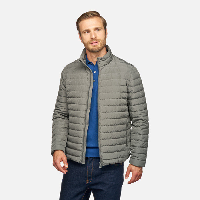 Short down jacket WARRENS MAN Light climbing ivy | GEOX