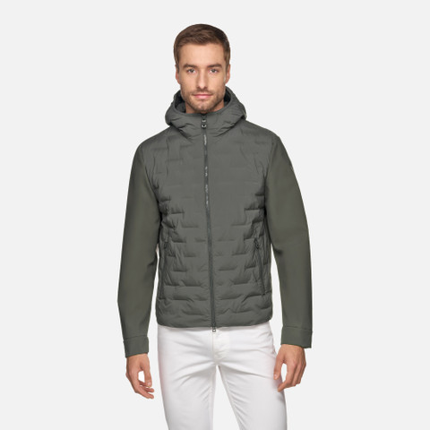 short parka SAPIENZA MAN Light climbing ivy/Light climbing ivy - image number 1 | GEOX