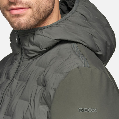 short parka SAPIENZA MAN Light climbing ivy/Light climbing ivy - image number 6 | GEOX