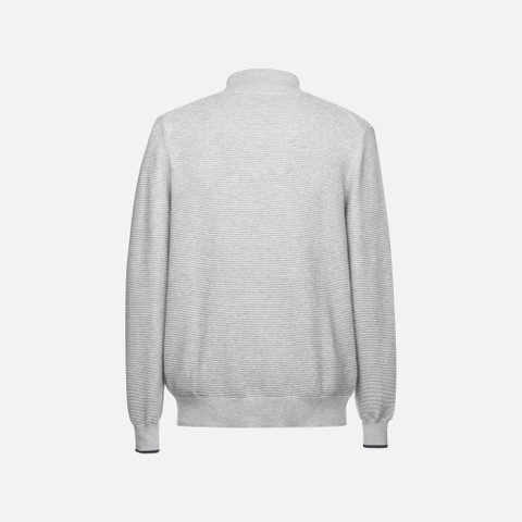 sweatshirt KNIT MAN Light melange Gray - image number 4 | GEOX