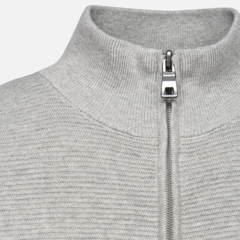 sweatshirt KNIT MAN Light melange Gray - image number 7 | GEOX