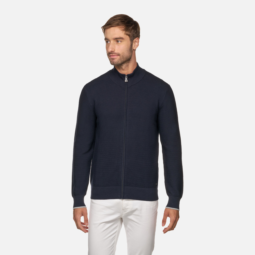 Sweatshirt KNIT MAN Sky captain - image number 1 | GEOX