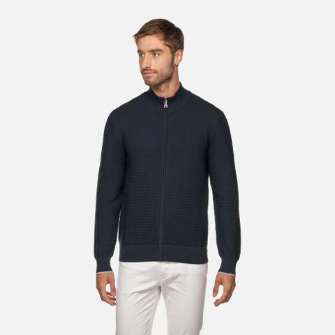 Sweatshirt KNIT MAN Sky captain - image number 1 | GEOX
