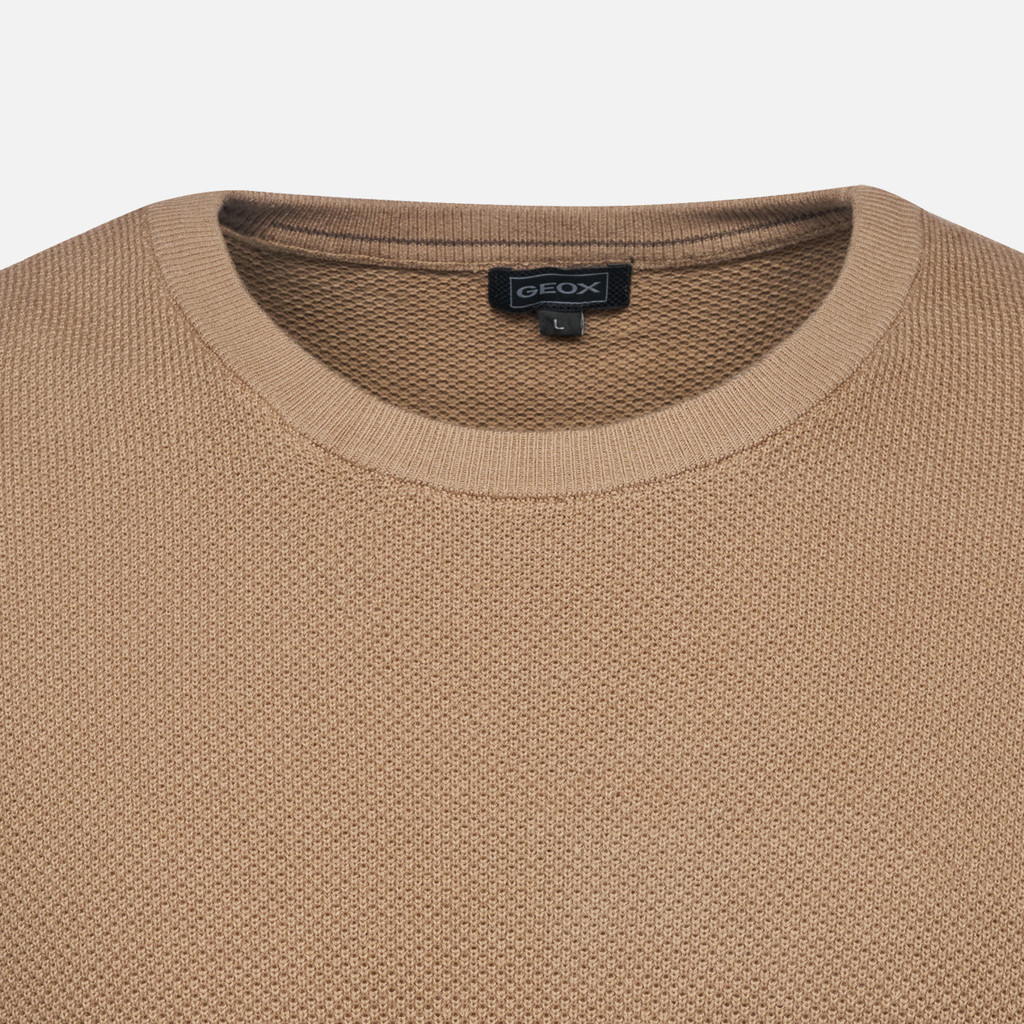 Crew-neck sweater KNIT MAN Beige - image number 7 | GEOX