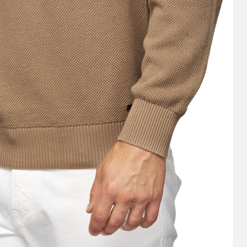 Crew-neck sweater KNIT MAN Beige - image number 8 | GEOX