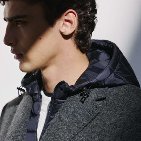 Manteau long CLAUDIO HOMME Gris et autres couleurs - image number 8 | GEOX