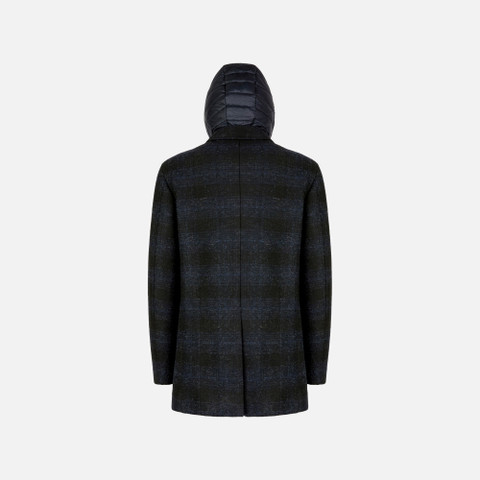 Long coat CLAUDIO MAN Blue/Black - image number 5 | GEOX