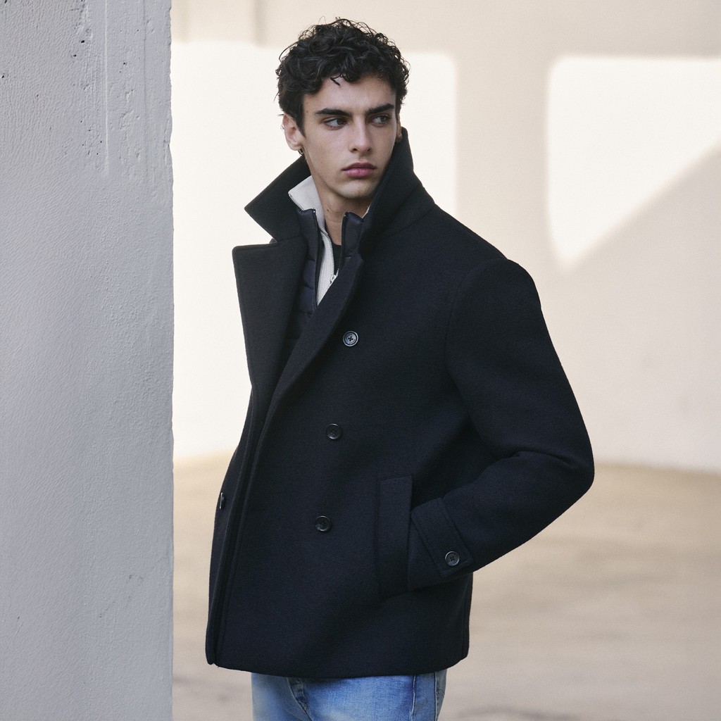 Manteau court CLAUDIO HOMME Bleu nuit - image number 11 | GEOX