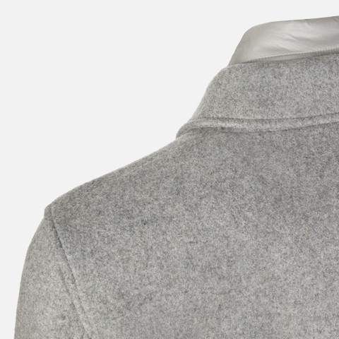 Long coat MONREALE MAN Light melange grey - image number 7 | GEOX