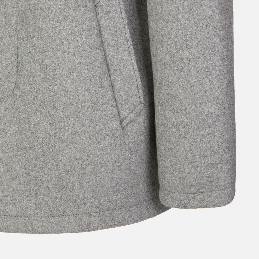 Long coat MONREALE MAN Light melange grey - image number 8 | GEOX