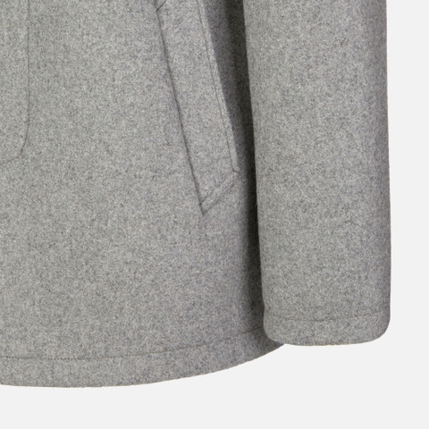Long coat MONREALE MAN Light melange grey - image number 8 | GEOX