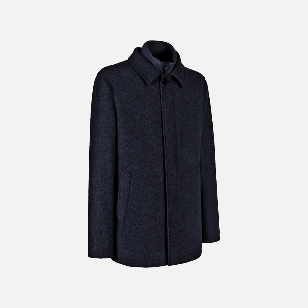 Long coat MONREALE MAN Sky captain - image number 1 | GEOX