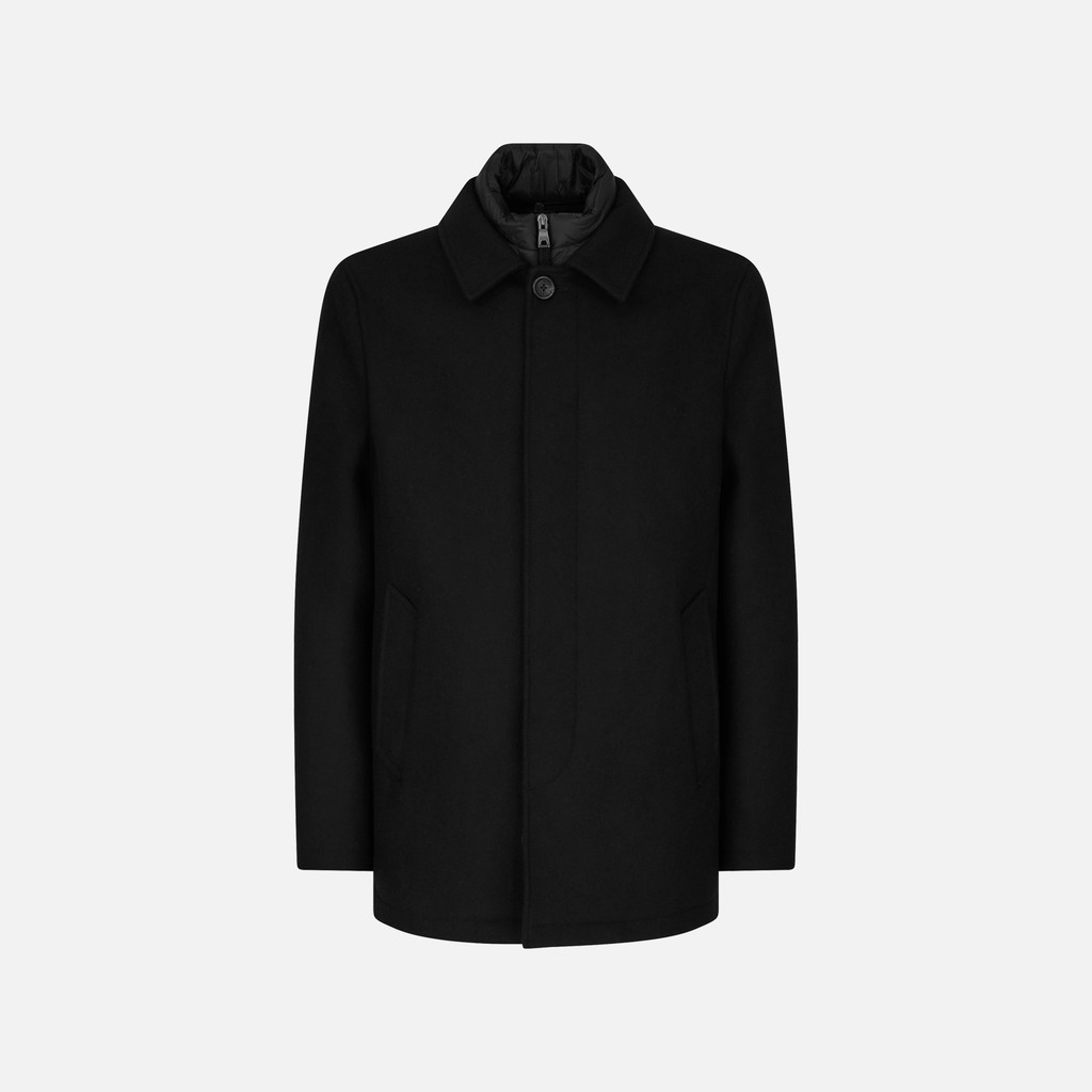 Long coat MONREALE MAN Black - image number 0 | GEOX