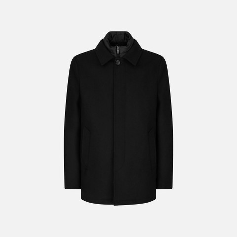 Long coat MONREALE MAN Black - image number 0 | GEOX
