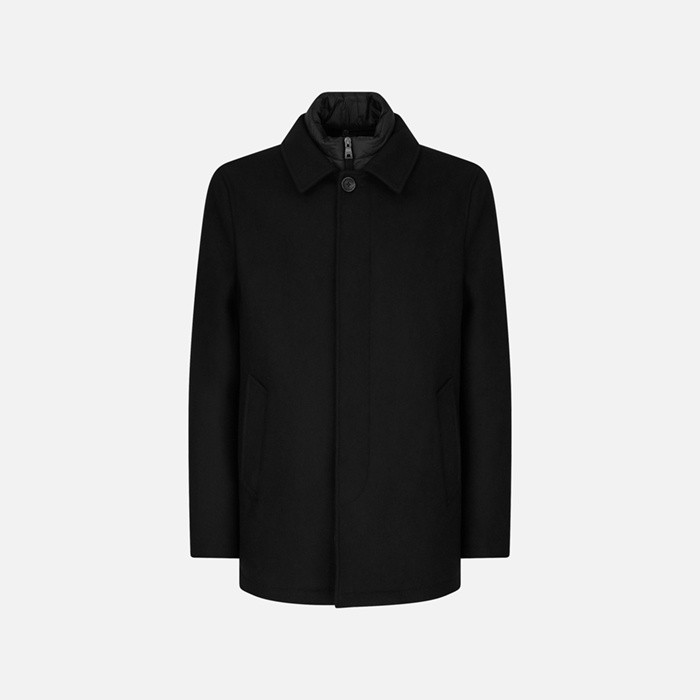 Long coat MONREALE MAN Black | GEOX