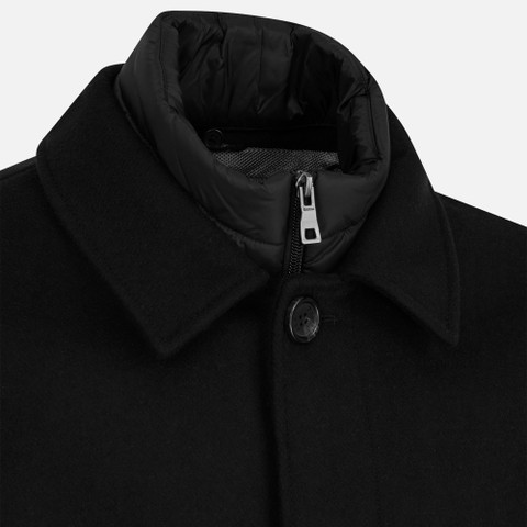 Long coat MONREALE MAN Black - image number 3 | GEOX