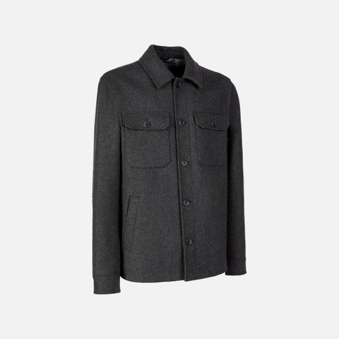 Short coat MONREALE MAN Dark melange grey - image number 2 | GEOX