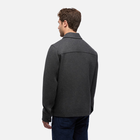Short coat MONREALE MAN Dark melange grey - image number 5 | GEOX
