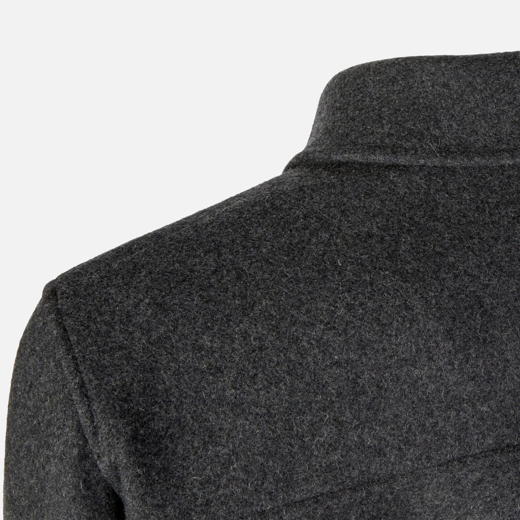 Short coat MONREALE MAN Dark melange grey - image number 6 | GEOX
