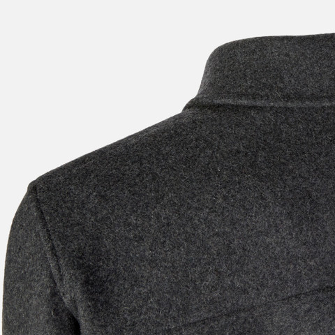 Short coat MONREALE MAN Dark melange grey - image number 6 | GEOX