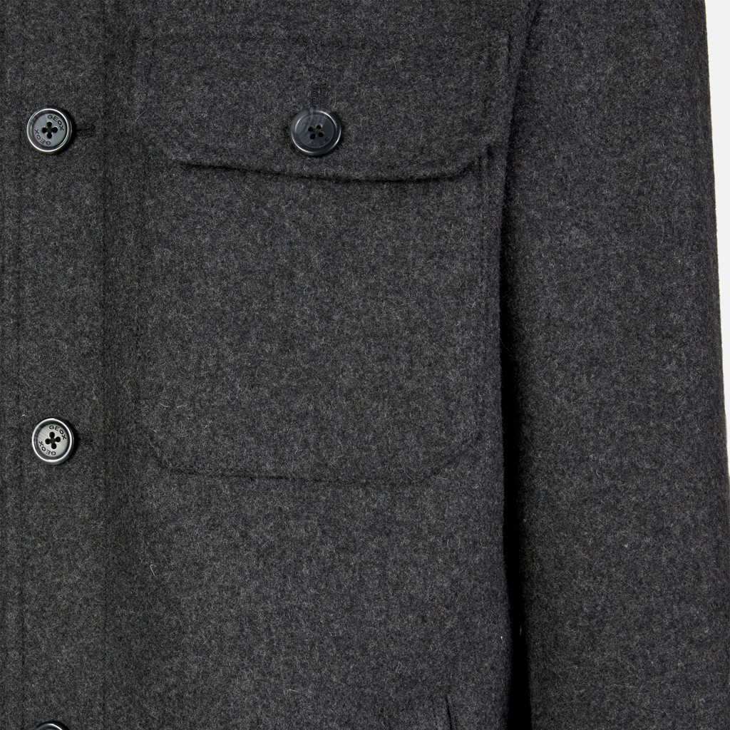 Short coat MONREALE MAN Dark melange grey - image number 7 | GEOX