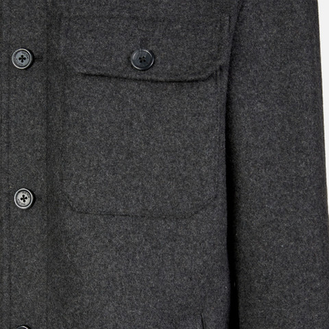 Short coat MONREALE MAN Dark melange grey - image number 7 | GEOX