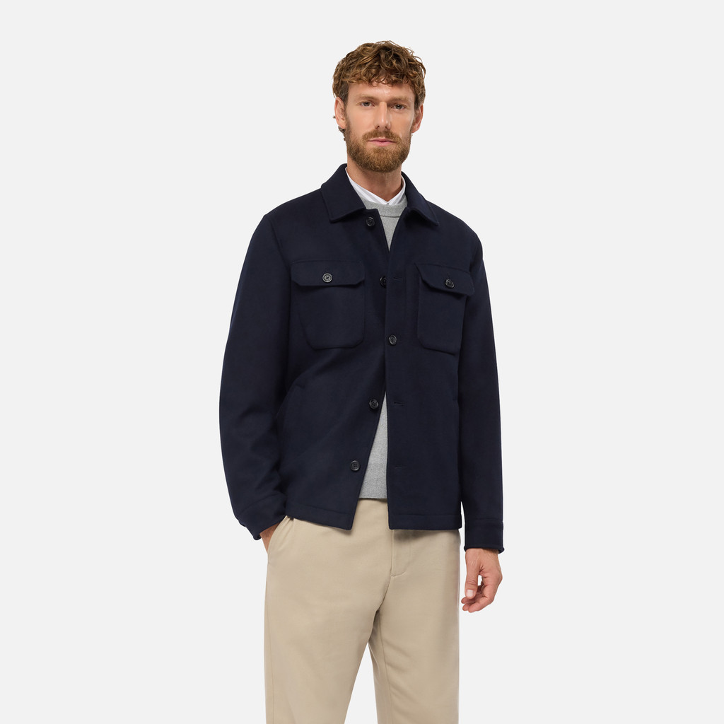Short coat MONREALE MAN Sky captain - image number 3 | GEOX