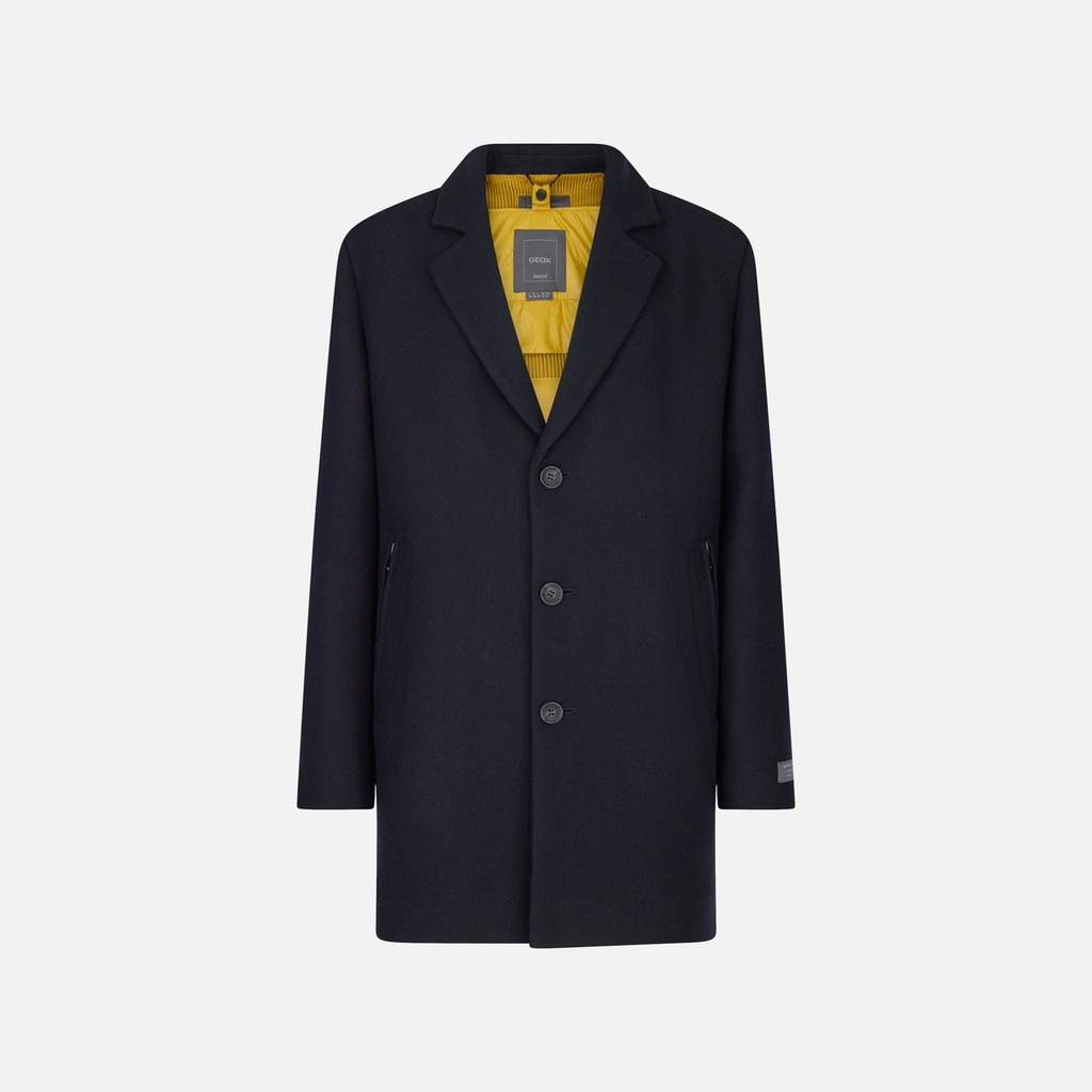 Woollen coats BALTMOORE MAN Dark Navy - image number 0 | GEOX